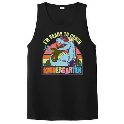 Funny I'm Ready To Crush Kindergarten Retro Dinosaur PosiCharge Competitor Tank