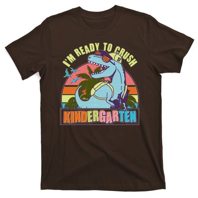 Funny I'm Ready To Crush Kindergarten Retro Dinosaur T-Shirt