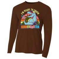 Funny I'm Ready To Crush Kindergarten Retro Dinosaur Cooling Performance Long Sleeve Crew