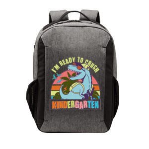 Funny I'm Ready To Crush Kindergarten Retro Dinosaur Vector Backpack