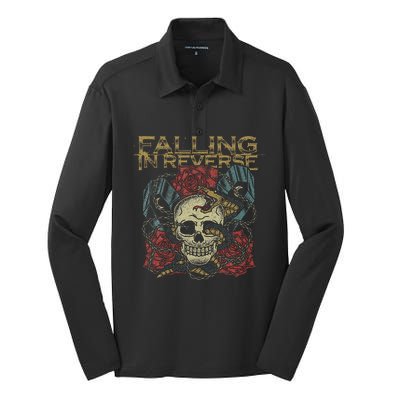 F.A.L.L.I.N.G In R.E.V.E.R.S.E The Death Silk Touch Performance Long Sleeve Polo