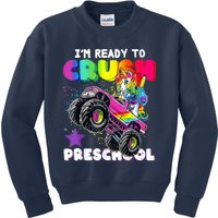 Funny Im Ready To Crush Preschool Unicorn Back To School Kids Sweatshirt