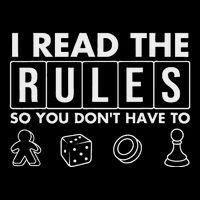 Funny I Read The Rules So You DonT Have To Board Game Mousepad
