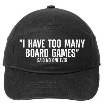 Funny I Read The Rules So You Don't Have to Board Game Gift 7-Panel Snapback Hat