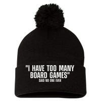Funny I Read The Rules So You Don't Have to Board Game Gift Pom Pom 12in Knit Beanie
