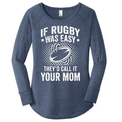 Funny If Rugby Was Easy Rugby Player Women's Perfect Tri Tunic Long Sleeve Shirt