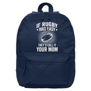 Funny If Rugby Was Easy Rugby Player 16 in Basic Backpack