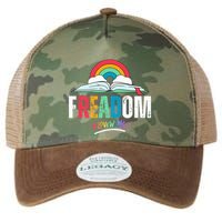 FREADom I Read Banned Books LGBTQ Reader Pride Librarian Legacy Tie Dye Trucker Hat
