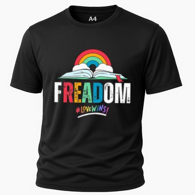 FREADom I Read Banned Books LGBTQ Reader Pride Librarian Performance Shirt