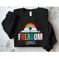 FREADom I Read Banned Books LGBTQ Reader Pride Librarian Sweatshirt
