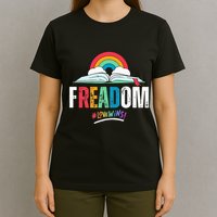FREADom I Read Banned Books LGBTQ Reader Pride Librarian T-Shirt