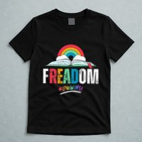 FREADom I Read Banned Books LGBTQ Reader Pride Librarian T-Shirt