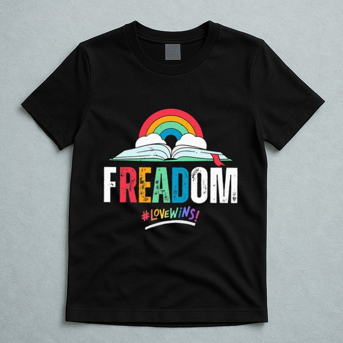 FREADom I Read Banned Books LGBTQ Reader Pride Librarian T-Shirt