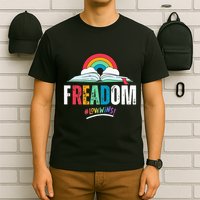 FREADom I Read Banned Books LGBTQ Reader Pride Librarian T-Shirt