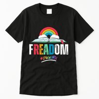 FREADom I Read Banned Books LGBTQ Reader Pride Librarian Tall T-Shirt