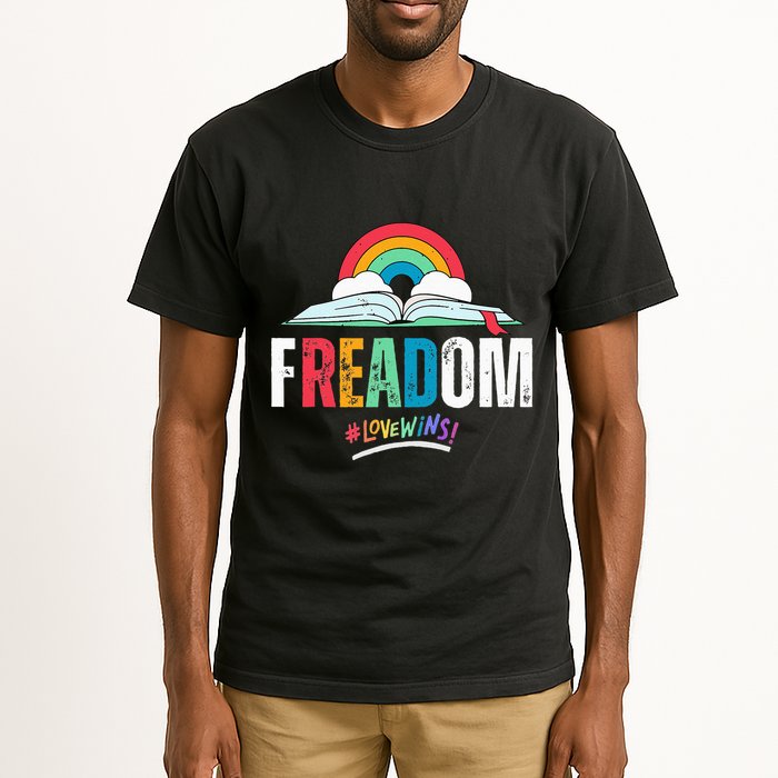 FREADom I Read Banned Books LGBTQ Reader Pride Librarian Tall T-Shirt