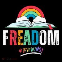 FREADom I Read Banned Books LGBTQ Reader Pride Librarian City Backpack