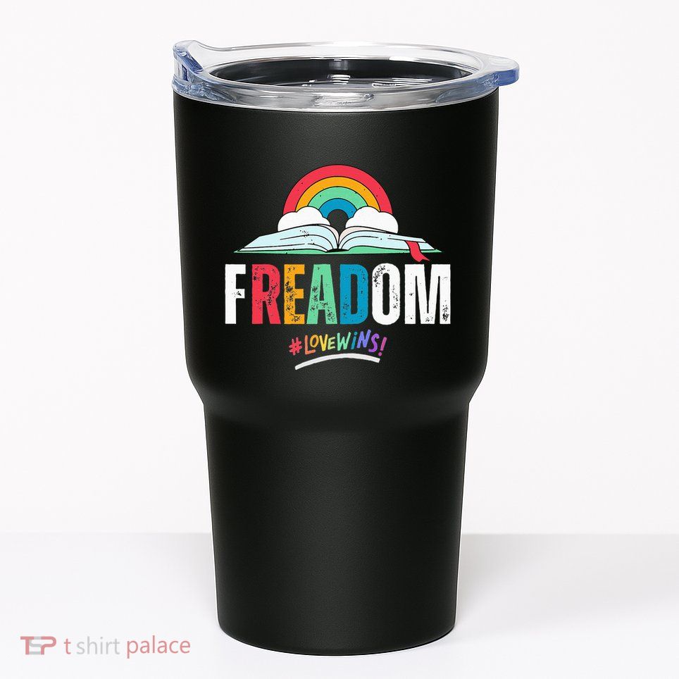 FREADom I Read Banned Books LGBTQ Reader Pride Librarian Tumbler