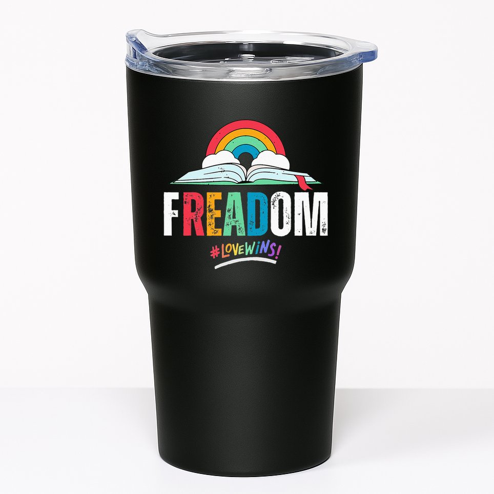 FREADom I Read Banned Books LGBTQ Reader Pride Librarian Tumbler