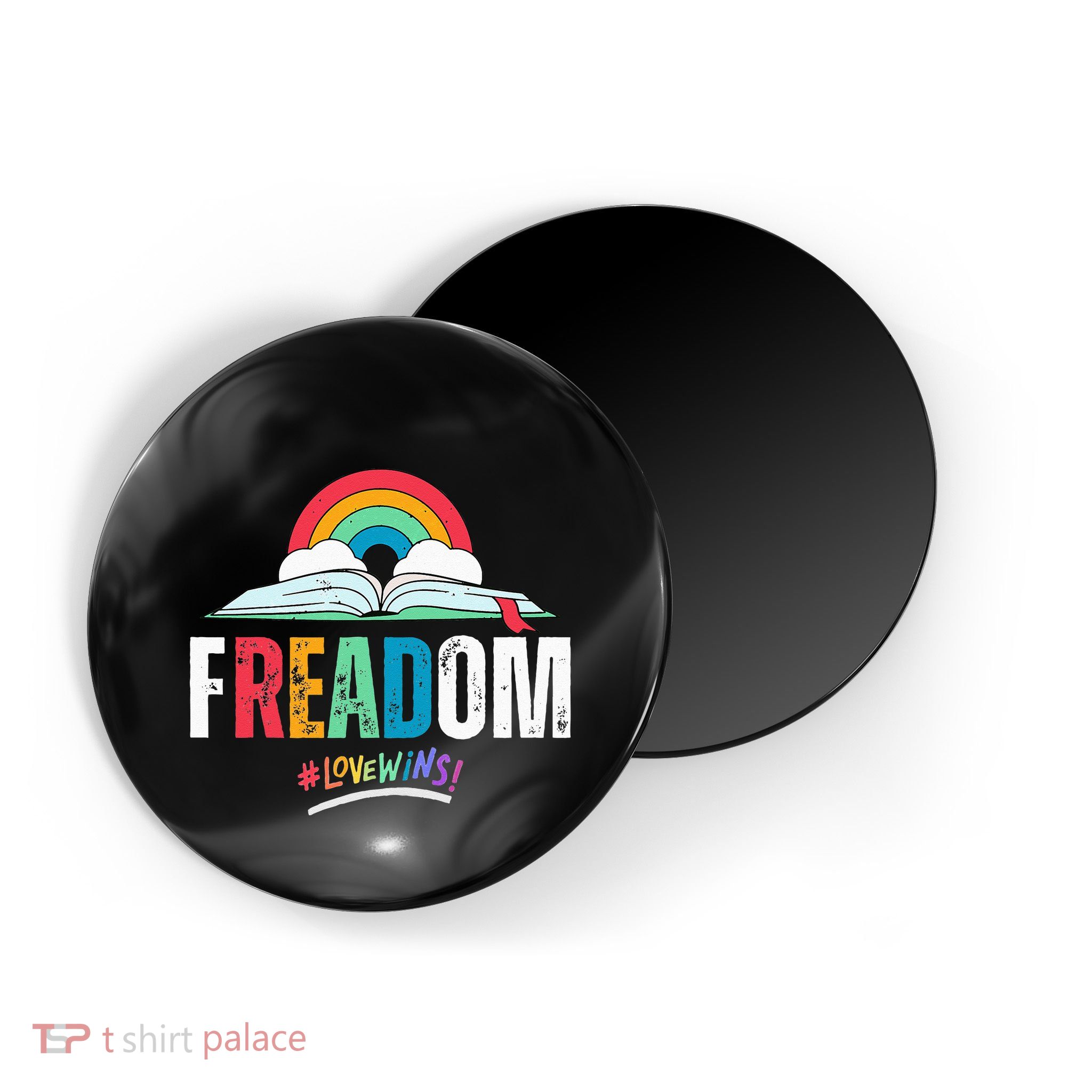 FREADom I Read Banned Books LGBTQ Reader Pride Librarian Magnet