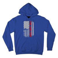 Fire and Fury Trump Military Power USA Flag Hoodie