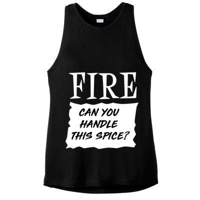Fire Can you Handle This Spice? Ladies PosiCharge Tri-Blend Wicking Tank