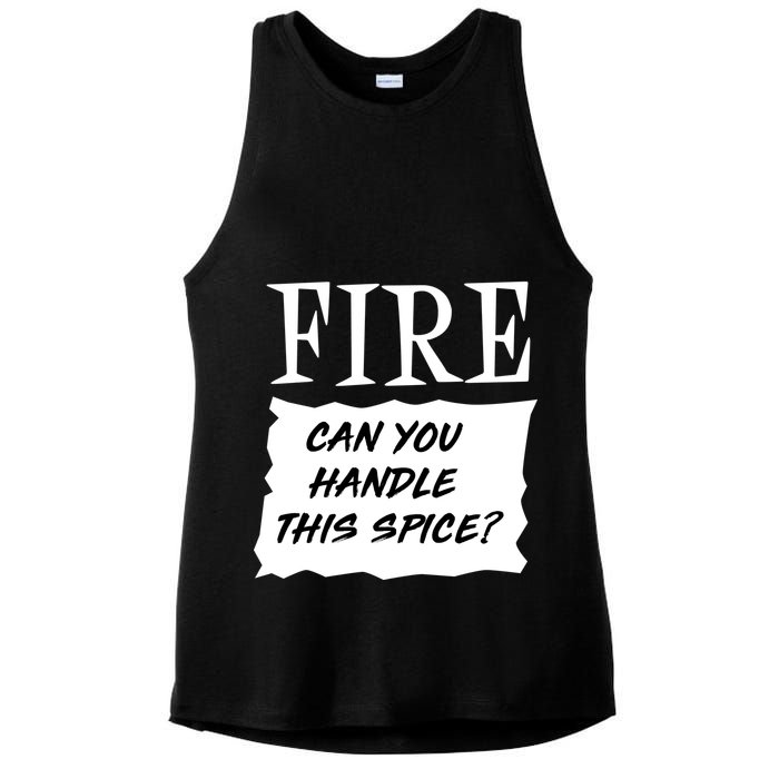 Fire Can you Handle This Spice? Ladies PosiCharge Tri-Blend Wicking Tank
