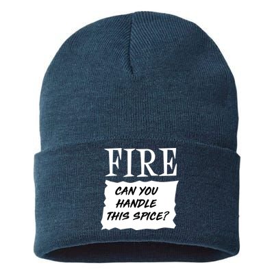 Fire Can you Handle This Spice? Sustainable Knit Beanie