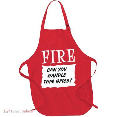 Fire Can You Handle This Spice Full-Length Apron With Pockets