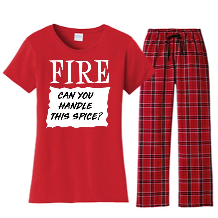 Fire Can you Handle This Spice? Women's Flannel Pajama Set