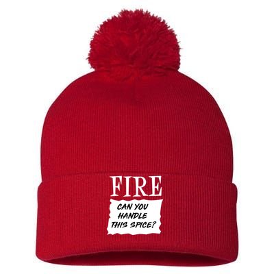 Fire Can You Handle This Spice Pom Pom 12in Knit Beanie