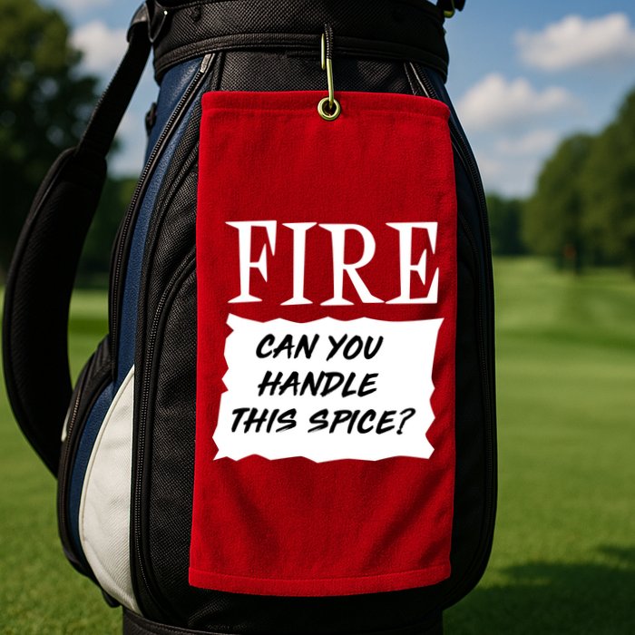 Fire Can you Handle This Spice? Golf Towel