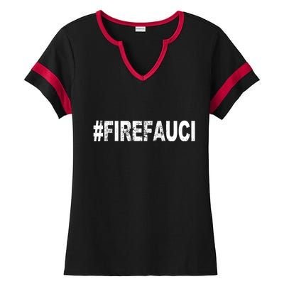 Fire Fauci Ladies Halftime Notch Neck Tee