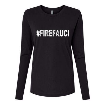 Fire Fauci Womens Cotton Relaxed Long Sleeve T-Shirt