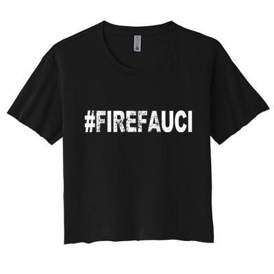 Fire Fauci Women's Crop Top Tee