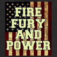 Fire Fury Power USA Flag Trump Quote Adult Drive Performance Visor