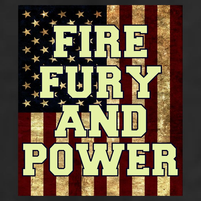 Fire Fury Power USA Flag Trump Quote Adult Drive Performance Visor