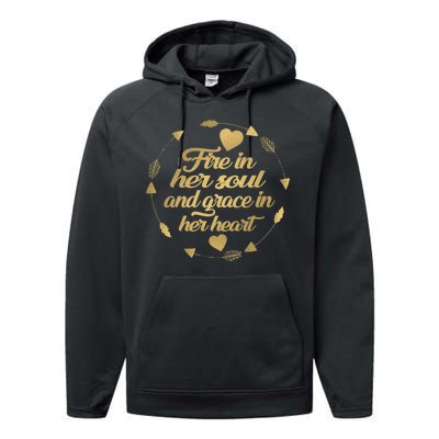 Fire In her Soul Performance Fleece Hoodie