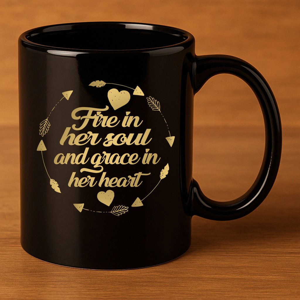 Fire In her Soul 11oz C Handle Ceramic Mug