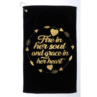 Fire In her Soul Golf Towel