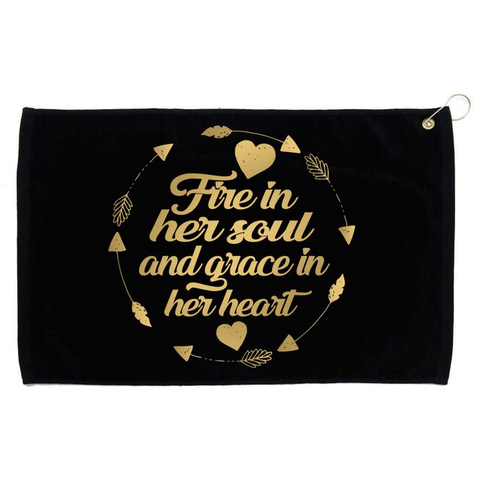 Fire In her Soul Grommeted Golf Towel