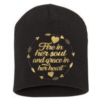 Fire In her Soul Short Acrylic Beanie