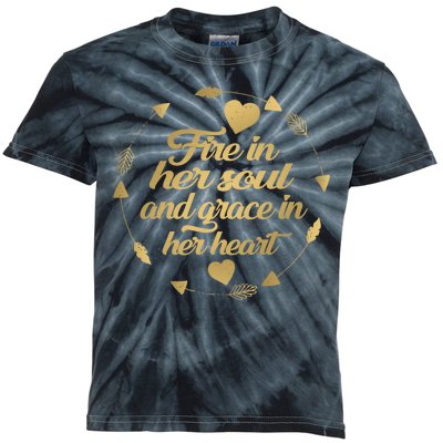 Fire In her Soul Kids Tie-Dye T-Shirt