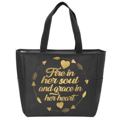 Fire In her Soul Zip Tote Bag