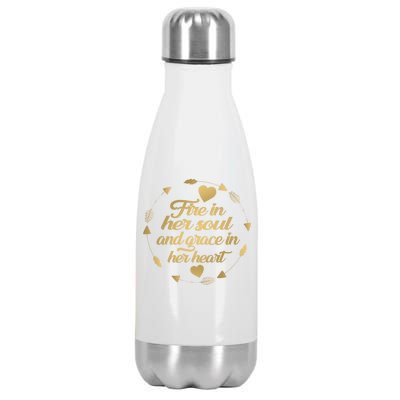 Fire In her Soul Stainless Steel Insulated Water Bottle