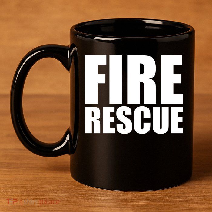 Fire Rescue 11oz C Handle Ceramic Mug