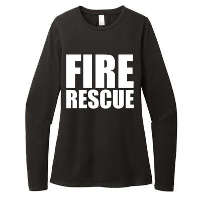 Fire Rescue Womens CVC Long Sleeve Shirt