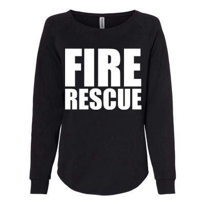 Fire Rescue Womens California Wash Sweatshirt