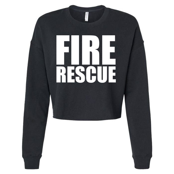 Fire Rescue Cropped Pullover Crew
