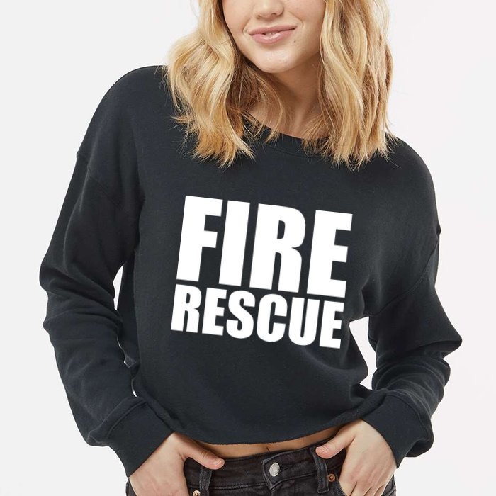 Fire Rescue Cropped Pullover Crew
